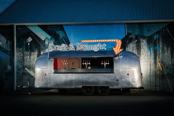Vintage Airstream Trailer Bar